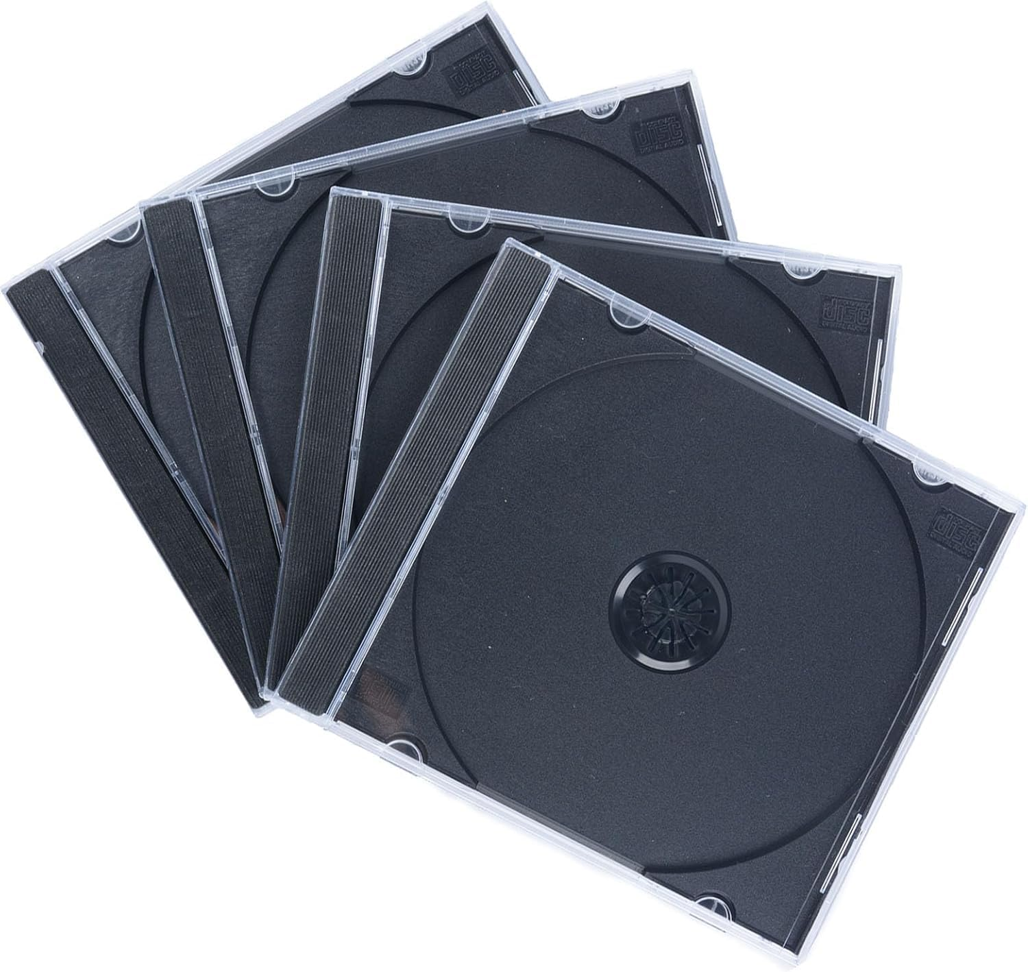 10 Pack 10.4Mm Standard Clear CD Jewel Case,Double Disc Holder with Inserts Clips,Stylish and Functional CD Storage Boxes. image number 5