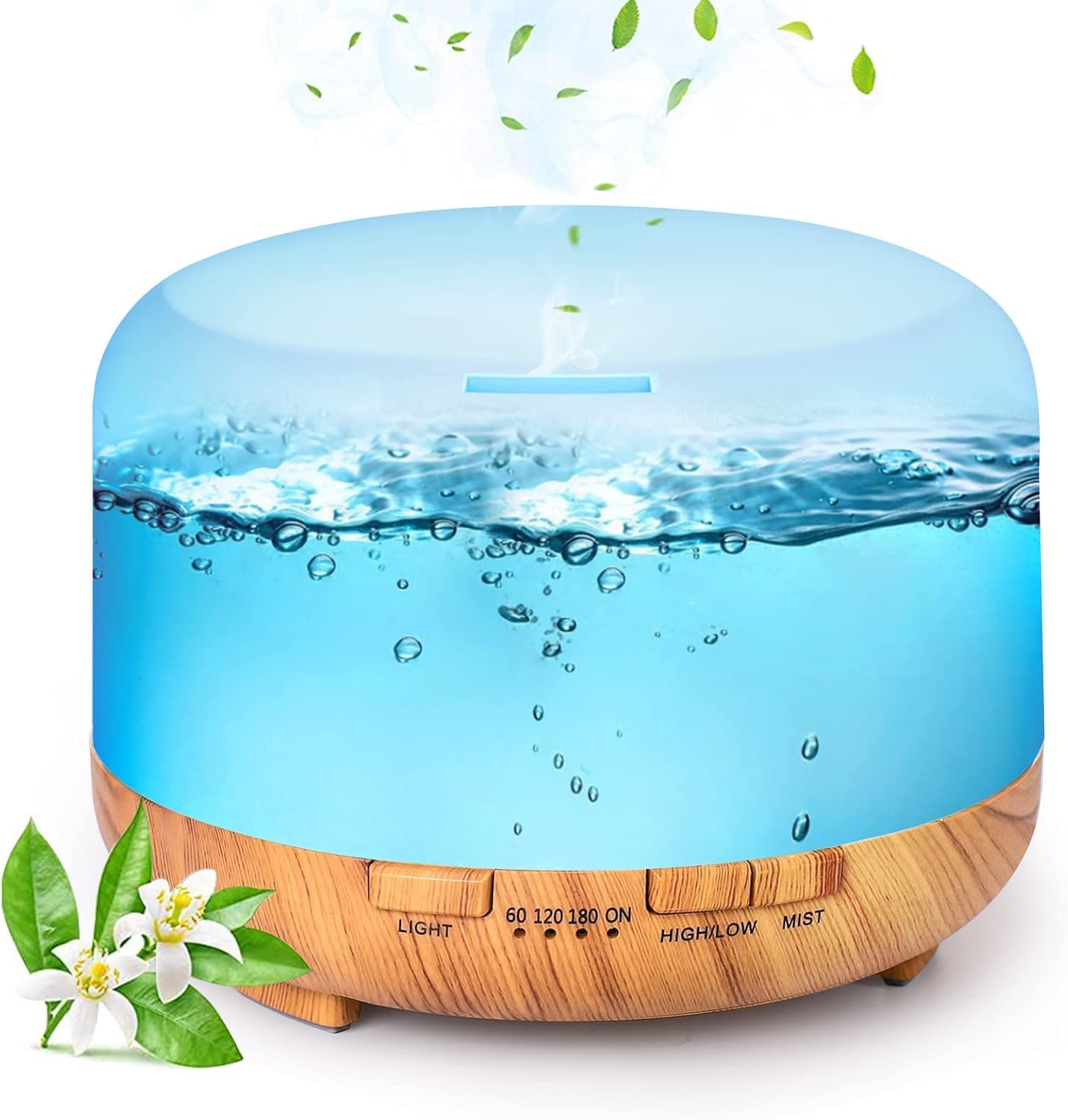 Essential Oil Diffusr, Air Humidifier, Household Fragrance Machine,Quiet Premium Aromatherapy Humidifier, Natural Home Fragrance Aroma Diffuser,7 Colors Light for Bedroom ﻿ image number 3