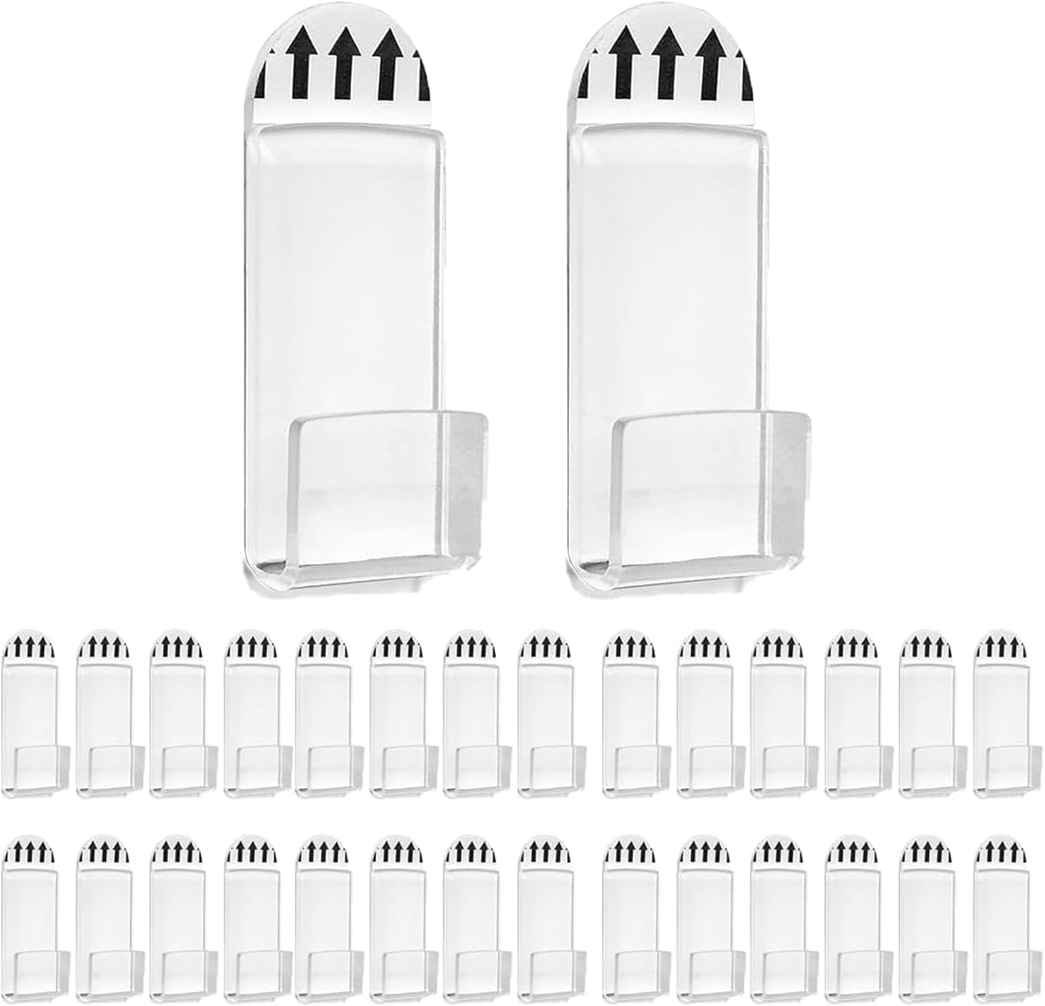 Beiqilian 30Pcs Clear Acrylic Vinyl Record Display Shelf Wall Mount, Easy Mount, Display Functionality, Tiered Shelf, 30 Shelves, No Screw, Home Decor, Music Instruments image number 3