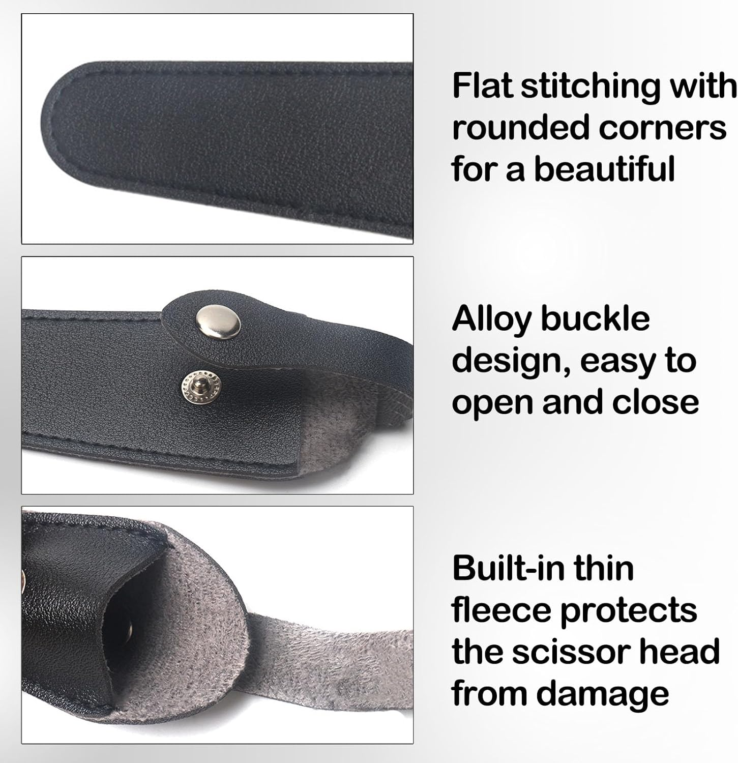 Pack of 5 Scissor Holder, Salon Hair Scissor Bag, Professional Leather Scissors Bag, Holster Organiser Hairdressers Tools, Protective Case for Scissors, Five Colours, for Scissors 5-7 Inches image number 6