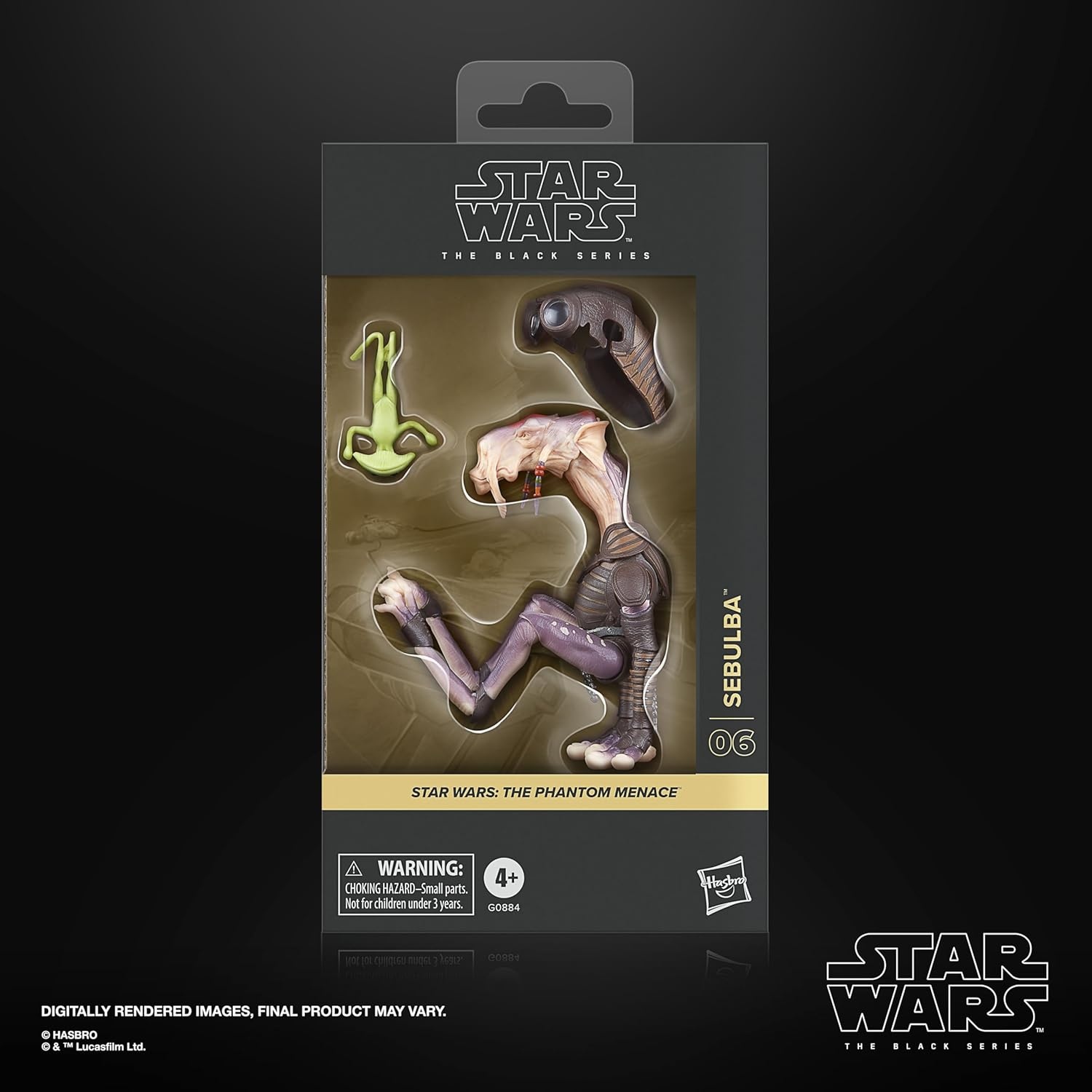 Star Wars the Black Series Sebulba, Star Wars: the Phantom Menace Premium Collectible 6 Inch Action Figure image number 6