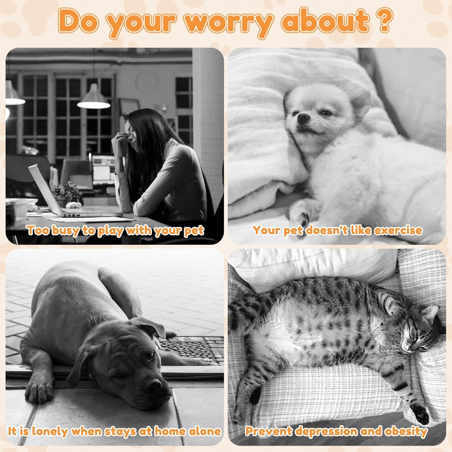 Magic Rolling Ball Fun Interactive Pet Toy Ball with 4 Colorful Plush Covers Automatic Self Rolling Ball Dog Toy Dog Moving Ball Toy Attractive Pet Toy Rolling Ball Portable Dog Ball for Dogs Cats image number 2