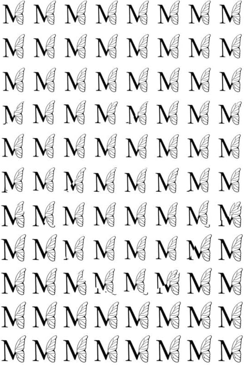 Letter M Butterfly Temporary Tattoo Waterproof Female Cute Small Pattern Temporary Tattoo
