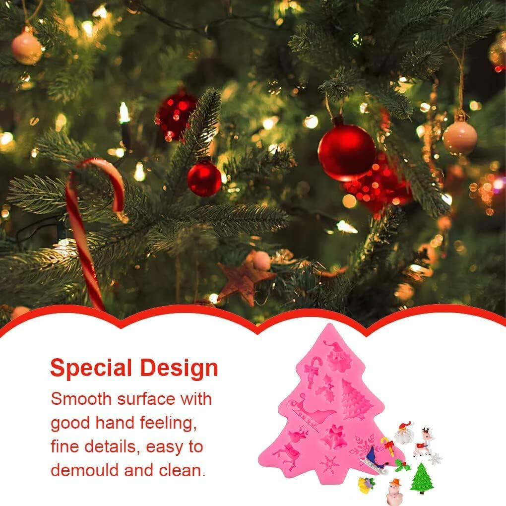 Biscuit Molds Kitchen Baking Handmade Christmas Themed Embossed Mould Dessert Fondant Casting Die Cupcake Chocolate, Sleigh Elk