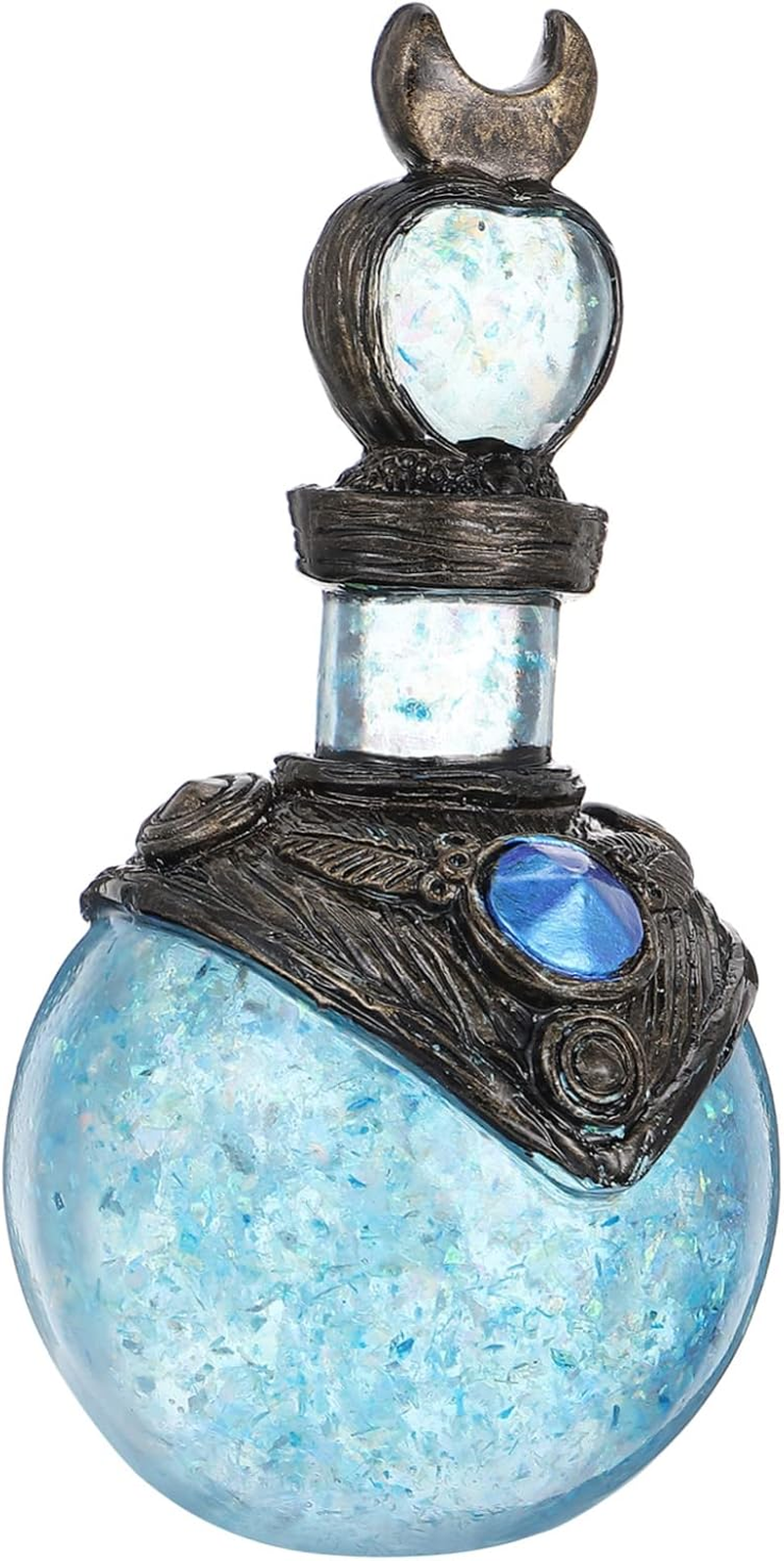 Alasum 1Pc Delicate Shiny Bottle Figurine Creative Mermaid Moonlight Decor for Home Unique Indoor Ornaments to Add Warmth and Style to Your Space for Art Lovers