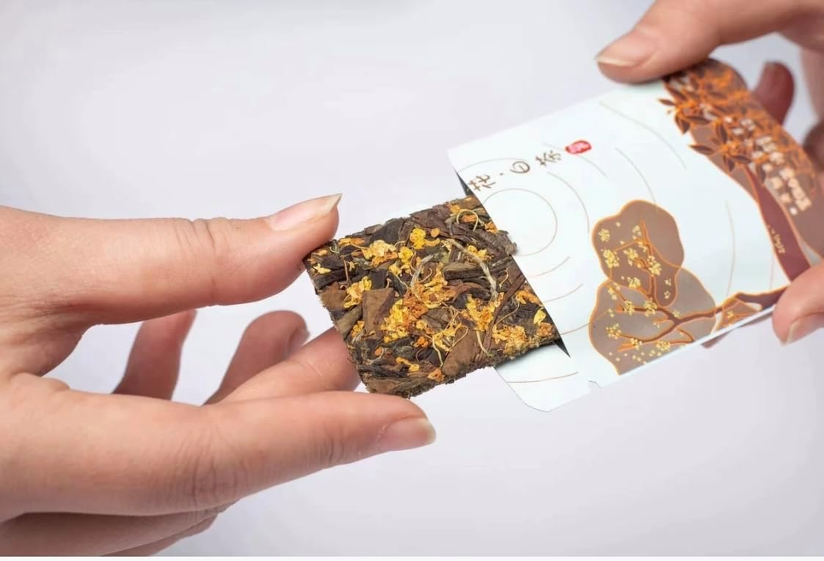 Fuding Osmanthus White Tea 100G Charming Floral Aroma Natural Smooth Sweetness Herbal Taste Healthy Tea Beverage image number 2