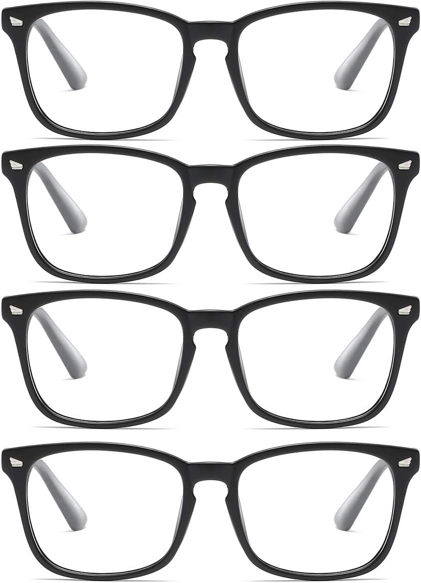 Aisswzber Wayfarer Readers Eyeglasses Square Non- Plastic Unisex Lens Eye Glasses