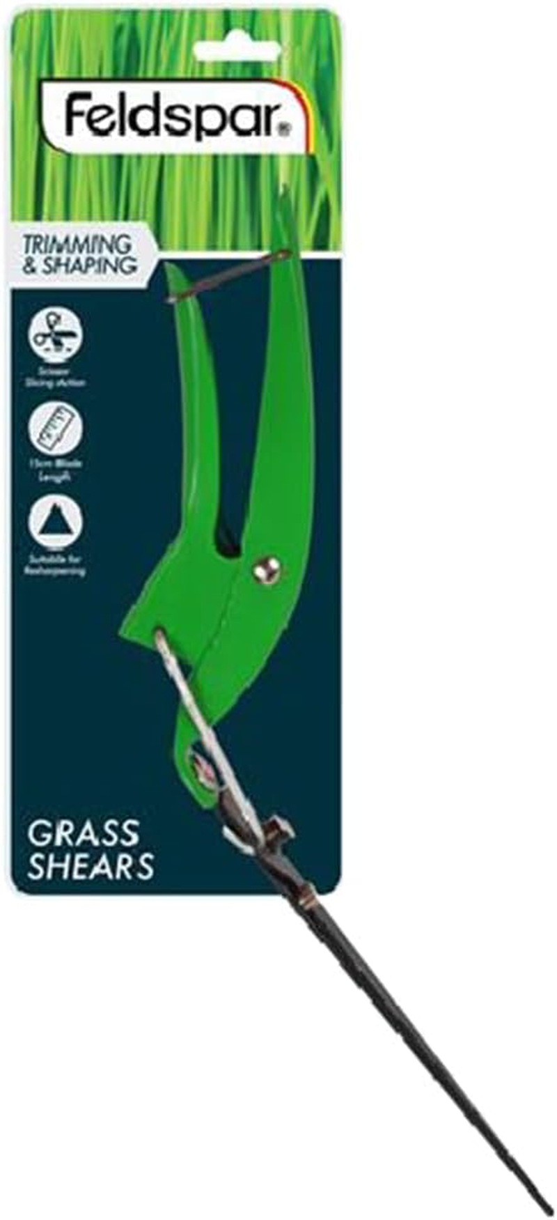Leona Co Grass Shears, Hand Grass Clippers, Grass Trimming Shears for Garden, Lawn Edges Hedge & Plant Cutting, Lightweight Manual Grass Shears for Precision Trimming and Clean Cuts