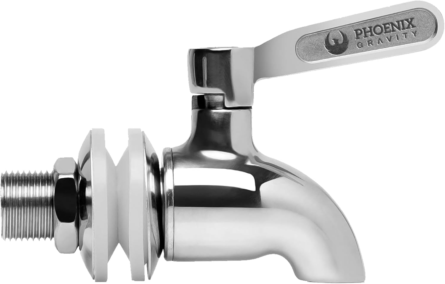 PHOENIX GRAVITY AISI 304 Stainless Steel Water Filter Spigot Compatible with Berkey Waterdrop Purewell & Other Gravity Fed Water Filter System Beverage Dispenser Spigot Replacement Faucet image number 1