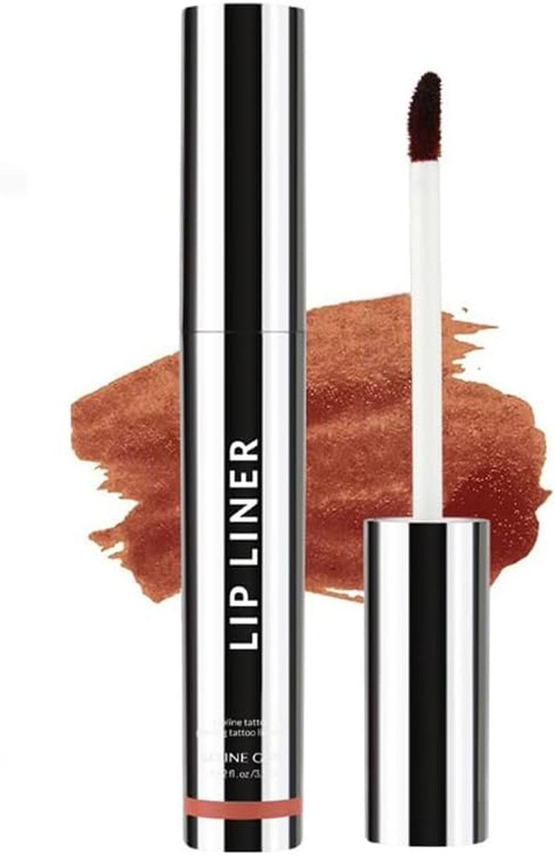 Peel off Lip Liner Stain,Long Lasting Waterproof Lip Stain Peel off Liner,Matte Lipstick Women,Transfer Proof Lip Tint Peel off (Wine Red)