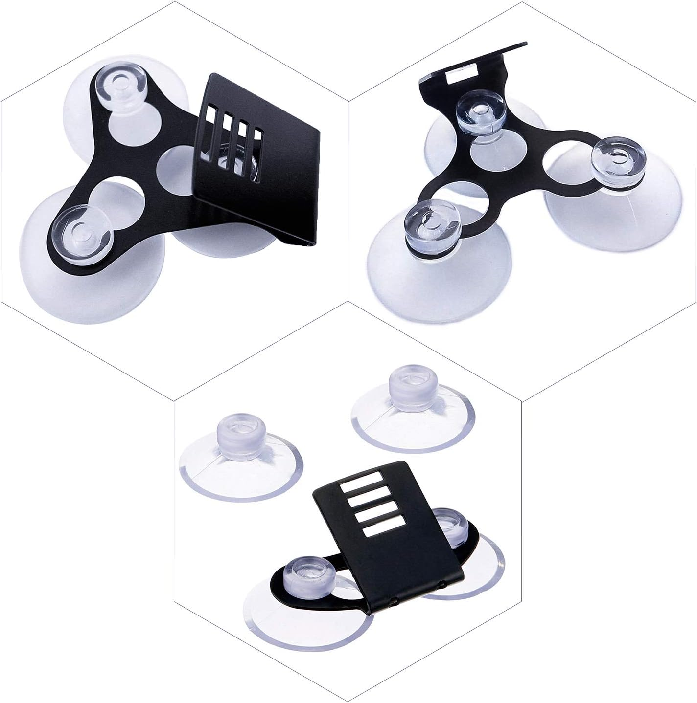 HSTECH 10 Pcs Radar Detectors Suction Cups for Clear Cobra Escort and Beltronics Radar Detector Mount image number 1