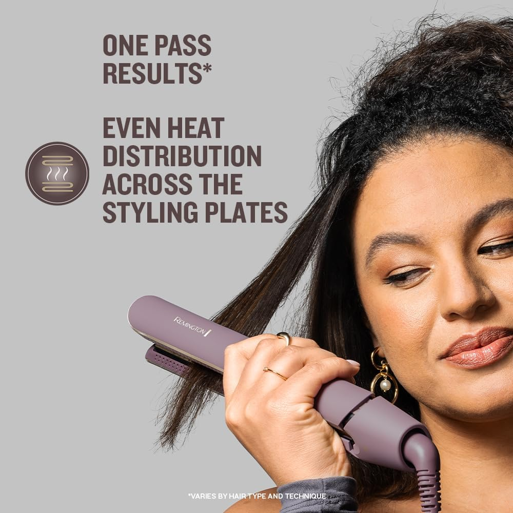 Remington Airvive S8930 Hair Straightener with Ion Technology, Ceramic Coating with Micro Conditioner, Thin Plates, LCD Display, Temperature 150-230 &deg;C image number 2