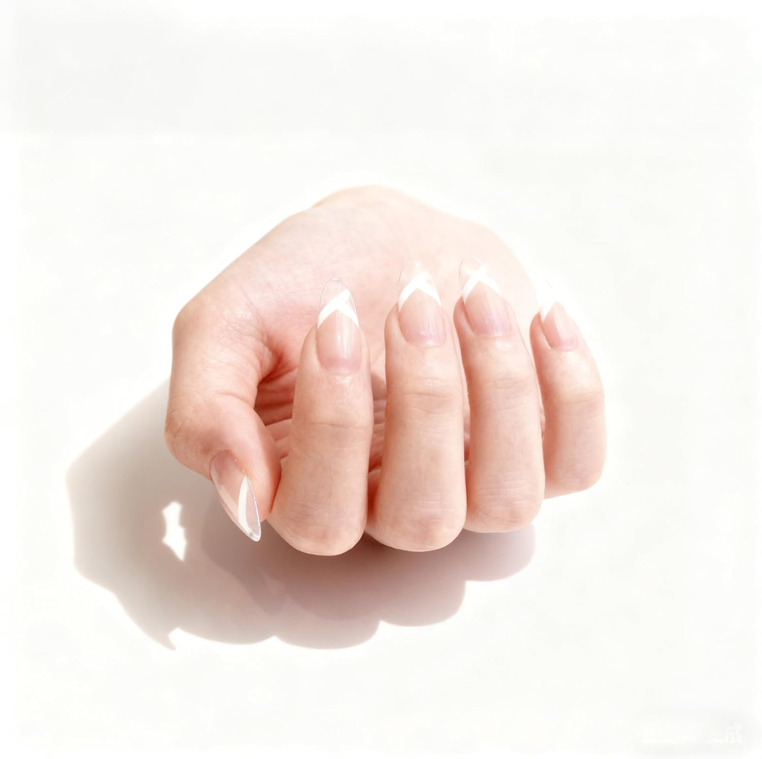 Sandwich Nail Dual Forms - 240Pcs | Almond round Shape Nail Extension Kit with Alignment Guides | Reusable Mold for Builder Gel & Polygel (Almond Round) - Long Coffin Shape image number 5