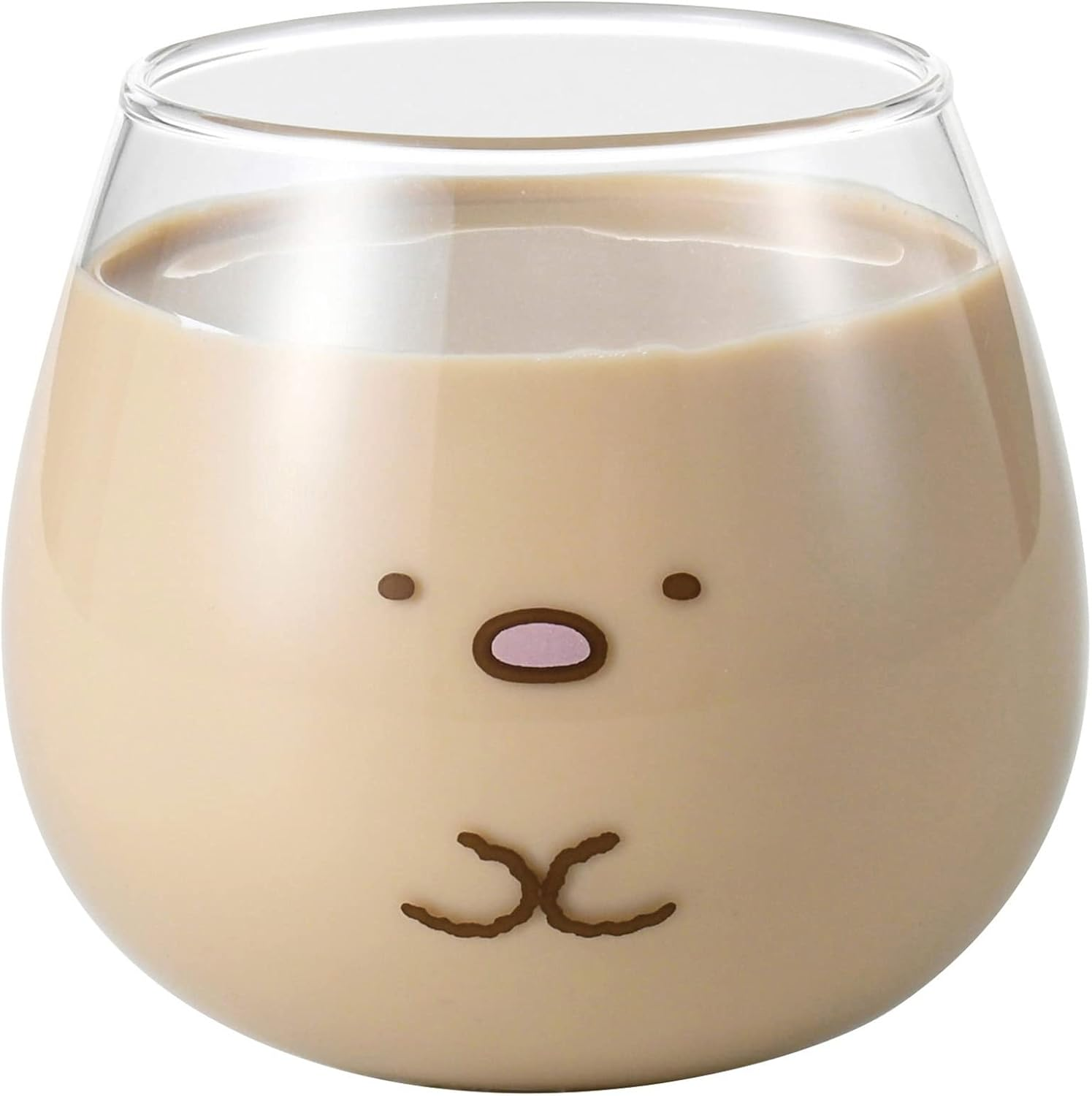 Kaneshotouki 363102 Sumikko Gurashi Penguin? Wobble Tumbler, Glass, 10.8 Fl Oz (320 Ml), Made in Japan - Polar Bear (Shirokuma) image number 2