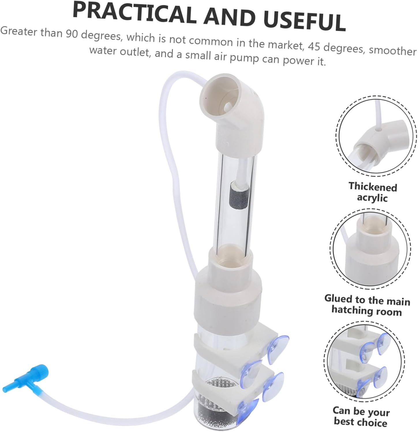 GARVALON Cichlid Hatchery Incubator Tube 40Mm Aquarium Fish Egg Breeding Tank Tropical Mouth-Brooding Fish Fry Hatchery Supply for Aquatic Pets Random Style image number 1
