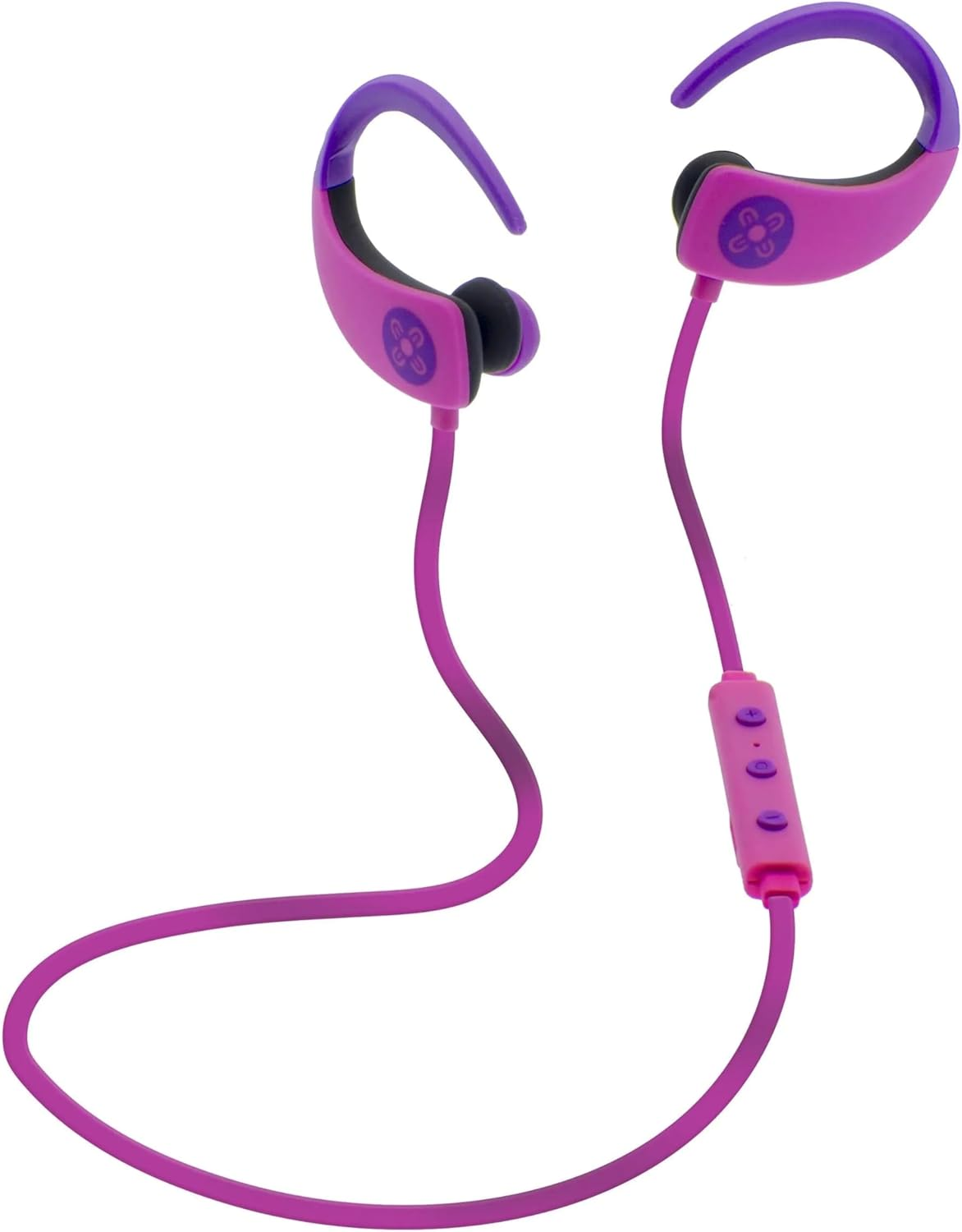 Moki Octane Pink Wireless Bluetooth Earphones Ear-Hooks Sports Headset W/Mic