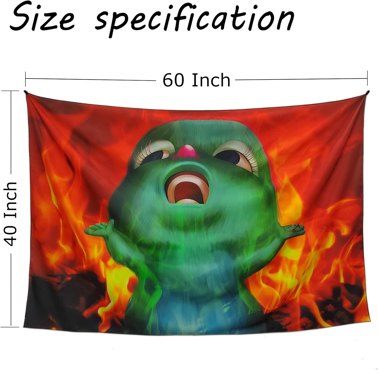 Boutique Funny Meme Tapestry Blanket Decorative Novelty Tapestry Wall Hanging, Decorations Bedroom Living Room Dorm 60X40In image number 1