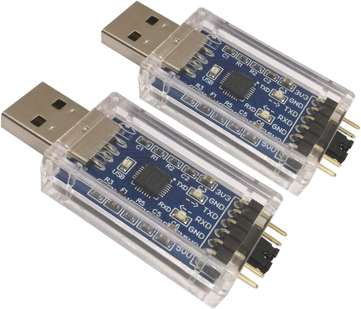 DSD TECH 2PCS USB to TTL Serial Adapter with CP2102 Chip Compatible with Windows 7,8,10,Linux,Mac OS X image number 4