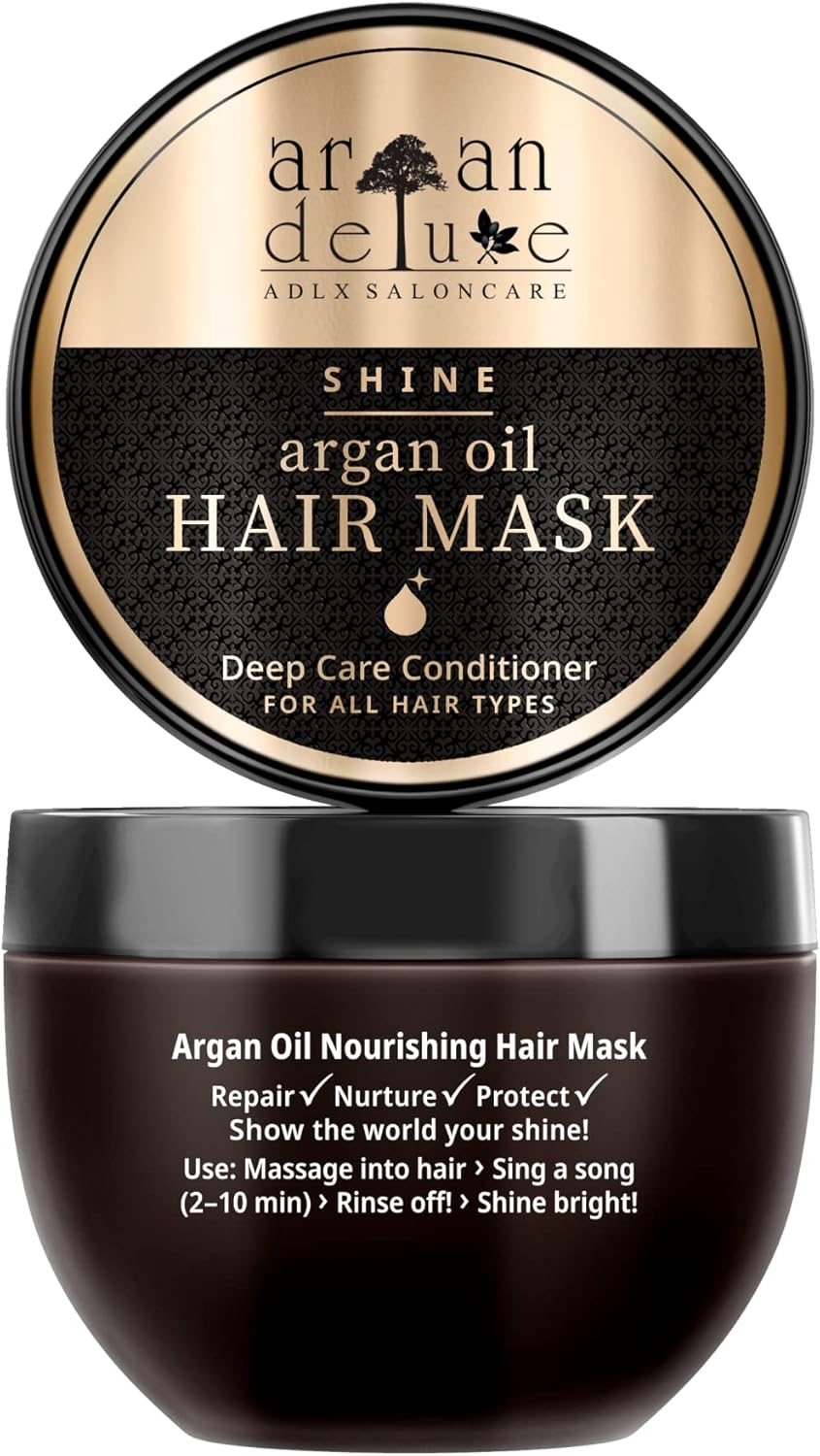 Argan Deluxe Hair Mask and Scalp Rejuvenating Deep Conditioner Masque, 250 Ml