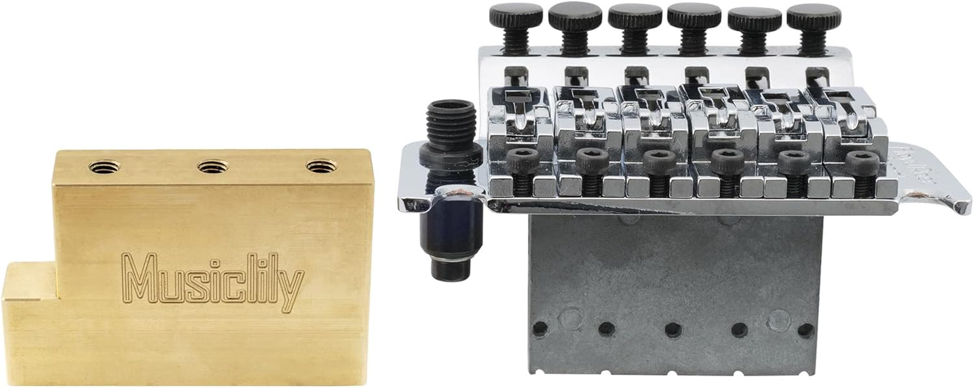 Musiclily Ultra 37Mm Full Solid Brass L Shape Tremolo Block for Electric Guitar Floyd Rose Locking Tremolos Bridge - 37Mm image number 3