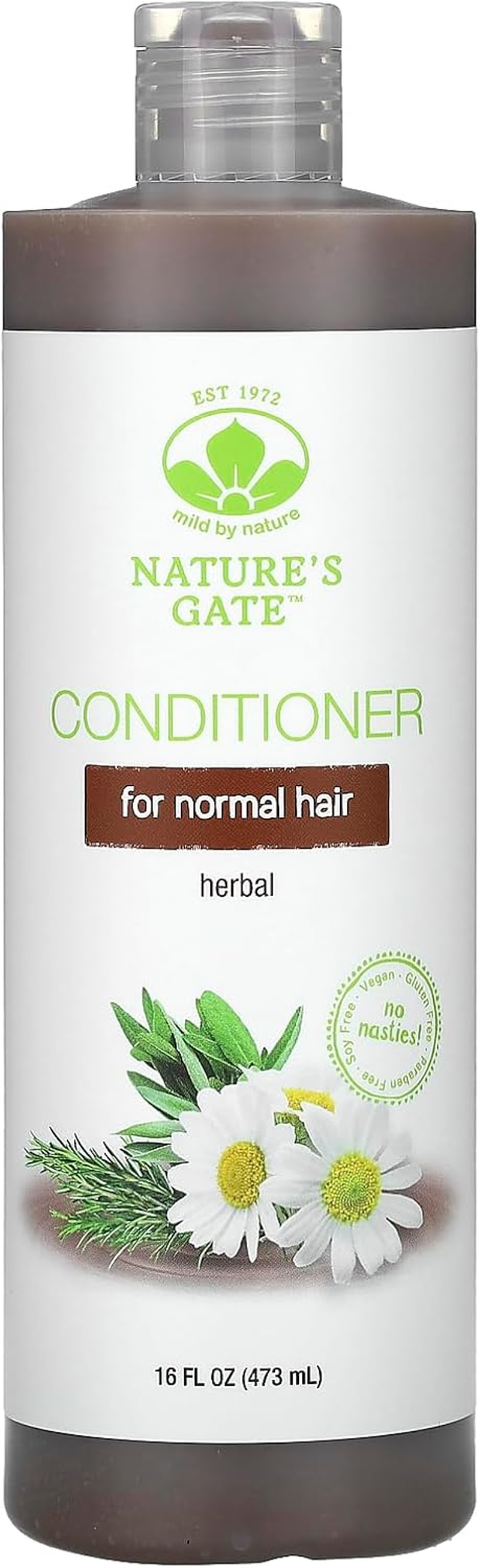 Mild by Nature (Nature'S Gate), Herbal Conditioner for Normal Hair, 16 Fl Oz (473 Ml) image number 2