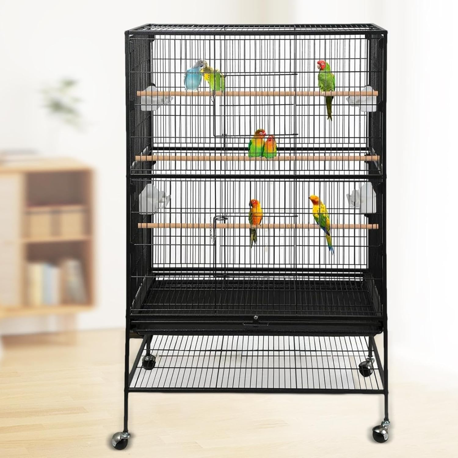 Bird Cage Liner - Cage Liner Water Absorbent Soft Birdcage Liners - Supple Easy Cutting Birdcage Bedding & for Parrots Lovebirds image number 1