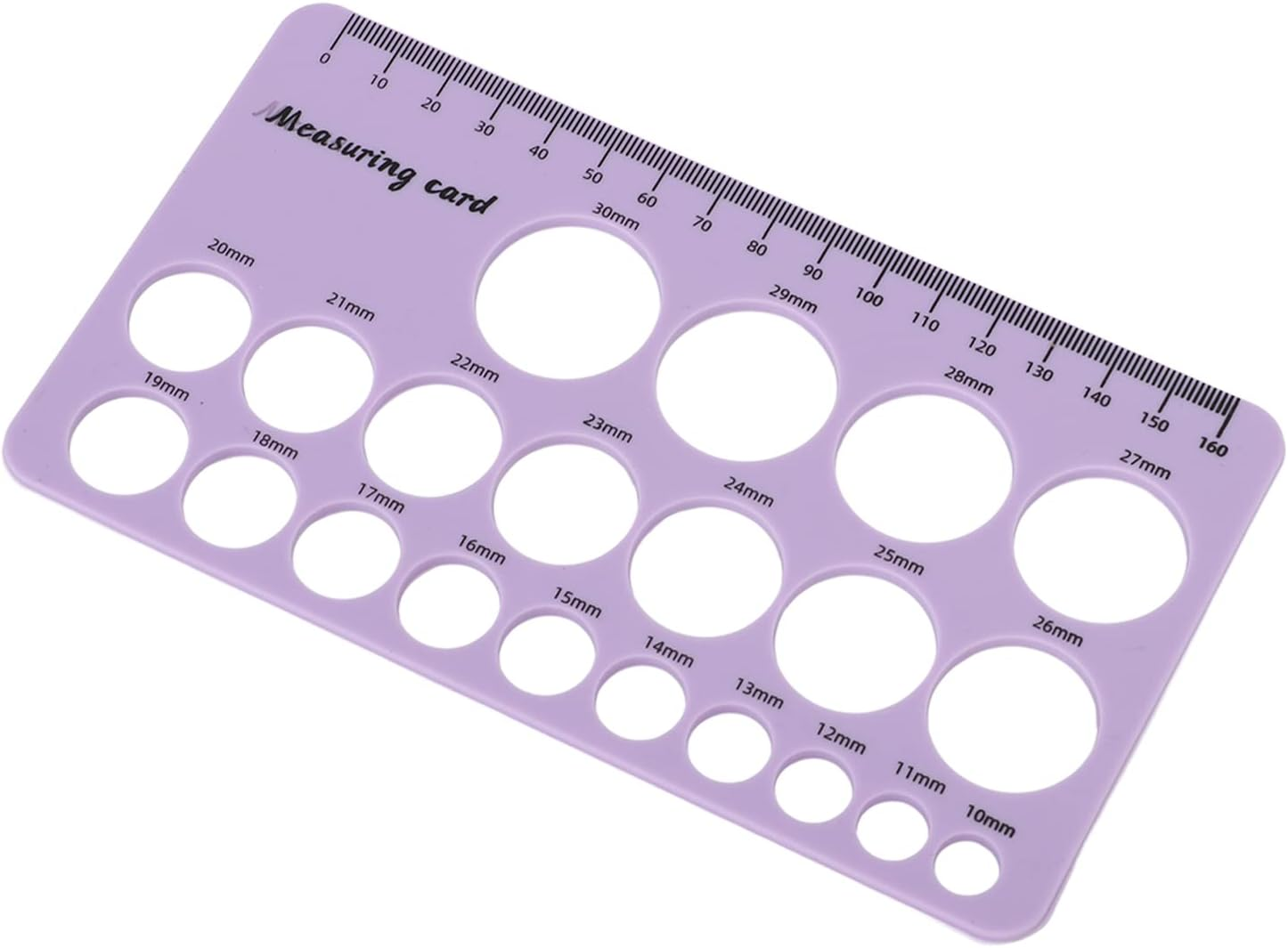 Pomya Flexible Silicone Linzel Ruler Comfortable Breast Flange Measuring Tool for New Mothers Skin-Friendly Soft Silicone Material (Purple) - Blue image number 5