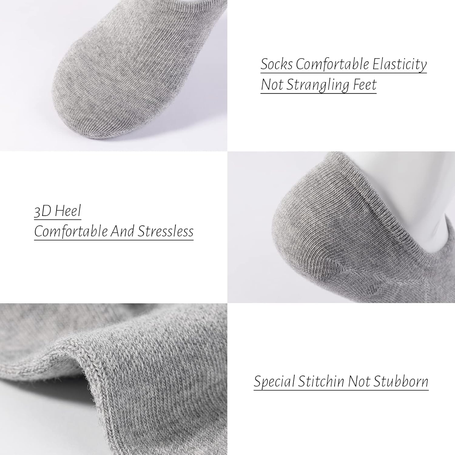 Heatunk No Show Socks for Women and Men: Low Cut, Anti-Slip, Athletic, Novelty, Casual Invisible Liner Socks image number 4