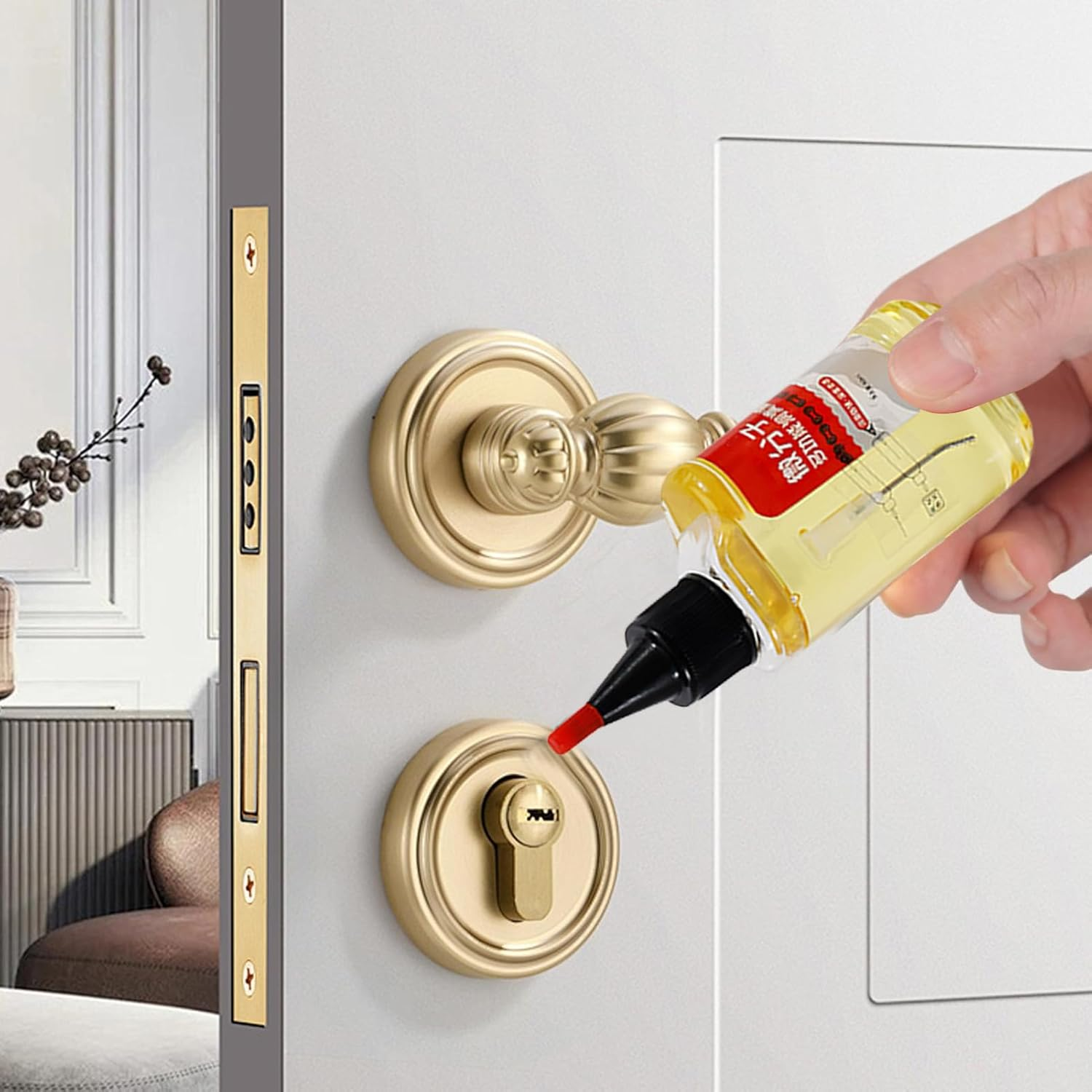 Lubricating Oil,60Ml Multi-Purpose Lube - Sliding Tracks Lubricating Oil | for Door Locks Electric Fans Automobile Mechanical Parts Equipment Bicycle Chains image number 5