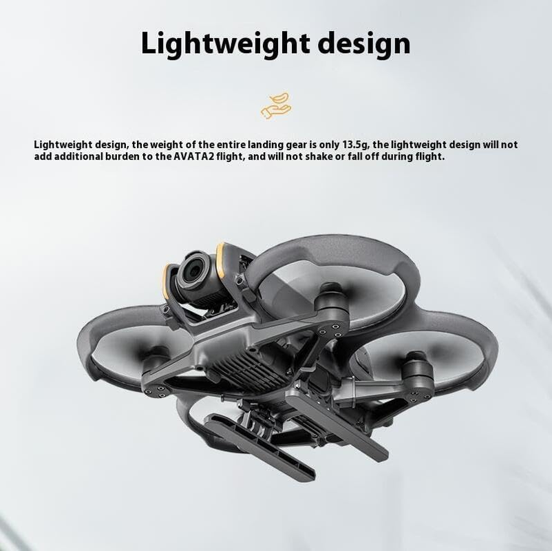 Landing Gear for DJI AVATA 2 Leg Foldable Extended Kit,Xicen Increase Height by 22 MM image number 6