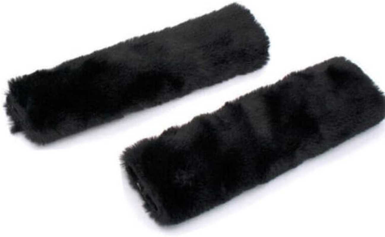 2 Pcs Car Seat Belt Strap Pad Soft Harness Shoulder Cushion Cover Protector &ndash; Faux Wool Shoulder Harness Cushion Covers for Comfort & Protection, Multi-Use Design image number 2