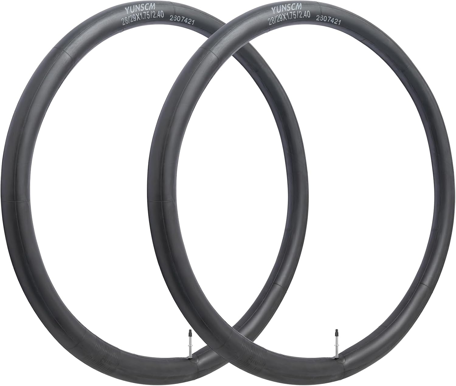 Yunscm 2 Pcs 29X1.95 Bike Tubes Heavy Duty,29X1.75/1.95/2.10/2.25/2.30/2.35/2.40 Bike Inner Tubes Presta Valve 48Mm,29X1.95 Tube,29X2.10 Tube,Mountain Bike Tube 29X1.95,Bike Tube 29X1.95 image number 3