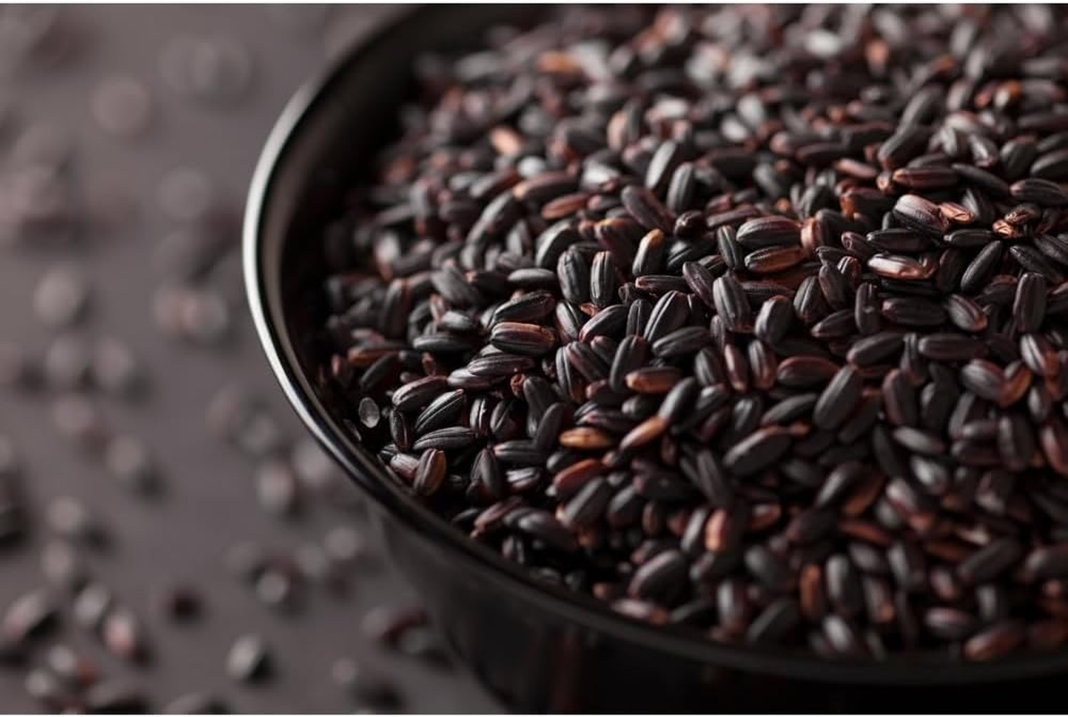 Heng Fai Black Rice | Organic Whole Grain Food Rich in Fibre and Antioxidants | Nutritious Black Rice for Healthy Meals | Supports a Balanced Diet | Ideal for Cooking Rice Dishes, Salads, and Bowls | 1Kg image number 2