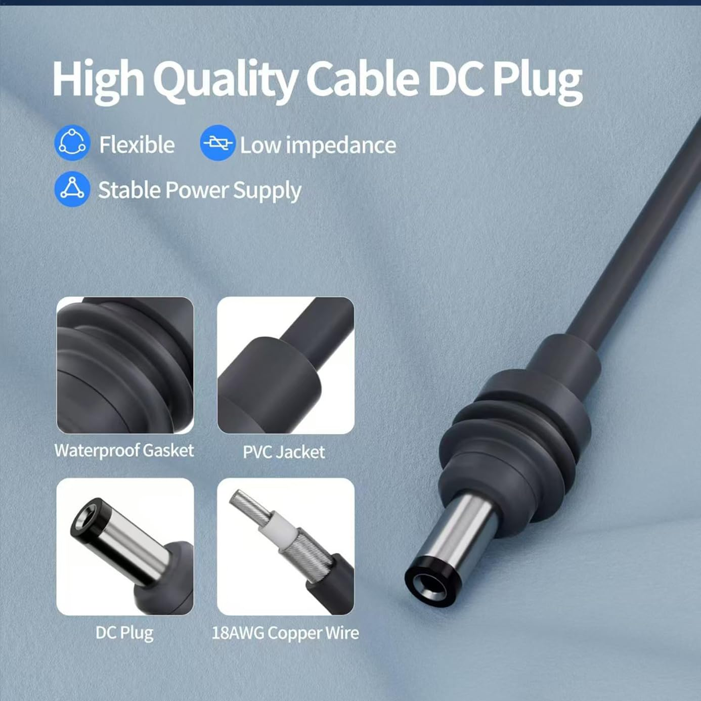 Starlink Mini Cable 9.8FT, Starlink Mini USB C to DC Power Cable, Compatible with 100W+ Power Bank and PD Charger (9.8FT/3M) image number 4