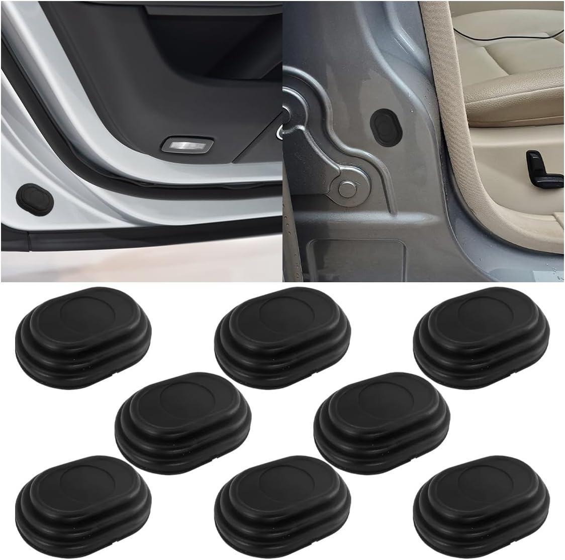 16PCS Car Door Shock Absorber, Silicone Anti-Collision Side Door Protection Sticker, Self Adhesive Car Slam Stopper Bumper Protector, Auto Soundproof Crash Pad for SUV Truck image number 2