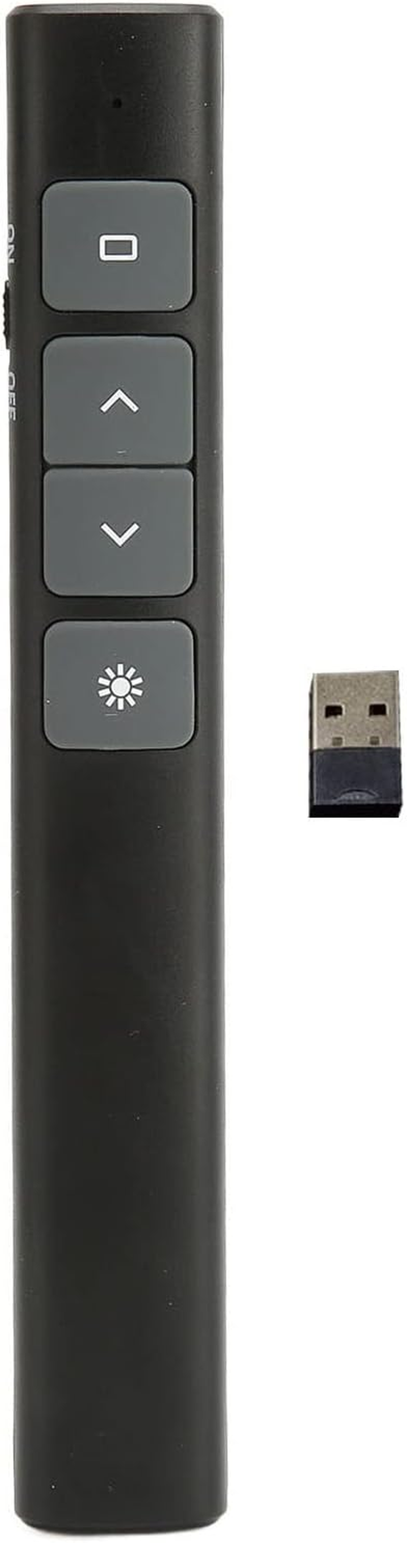 Presentation Clicker Wireless Presenter Remote Clicker, Presentation Clicker 2.4G RF Chip ABS Silicone Buttons Portable Plug and Play Wireless Presenter Remote for Keynote/Ppt/Mac/Pc/Laptop image number 2