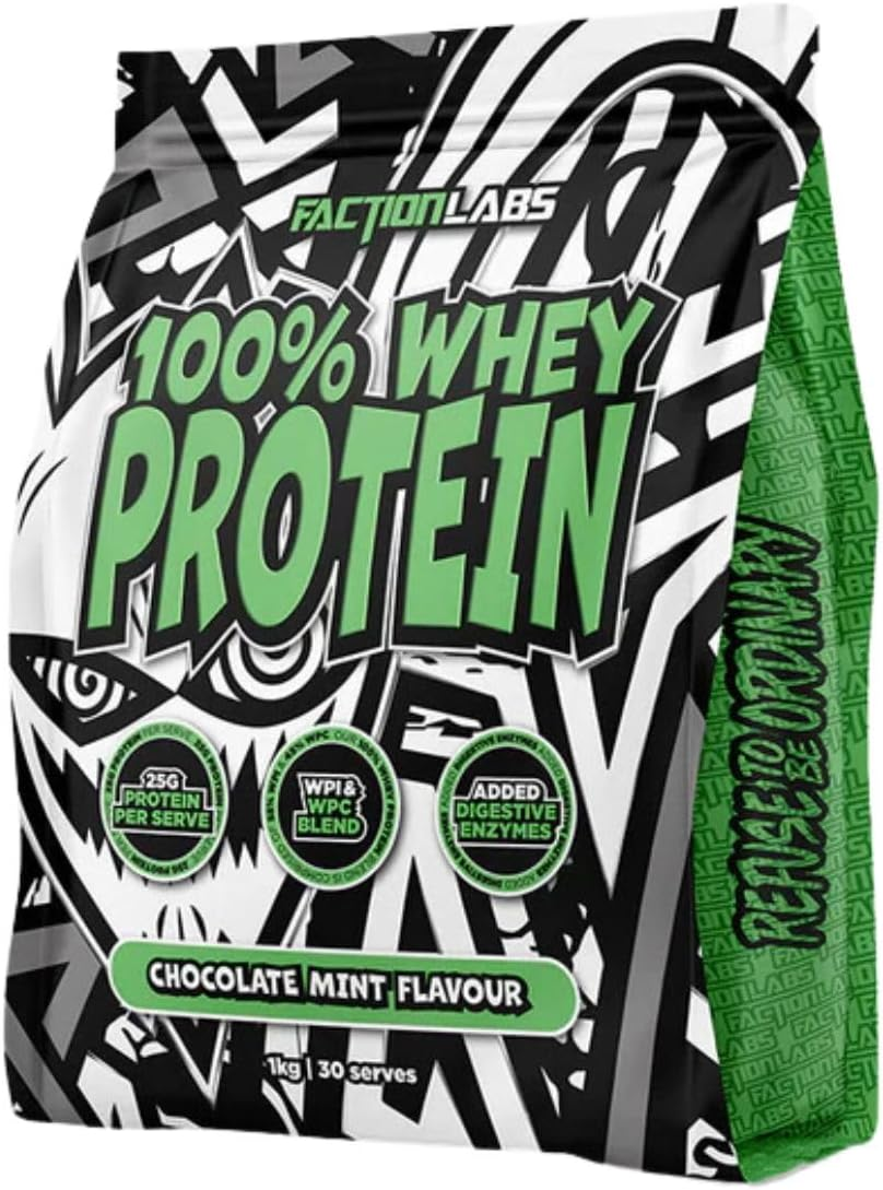 Faction Labs 100% Whey Protein 1Kg Chocolate Mint image number 1
