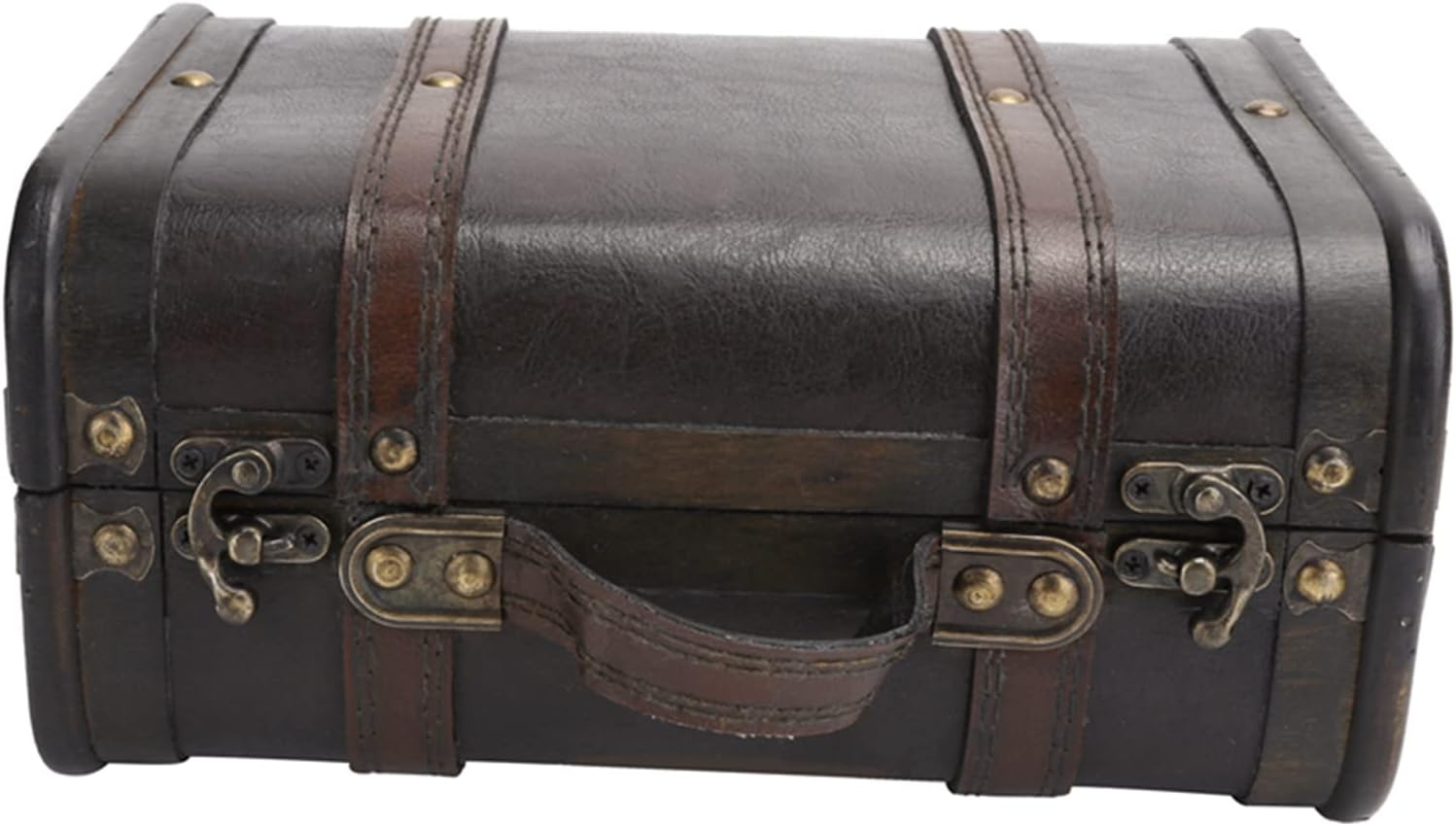 Wooden Decorative Vintage Luggage Case Storage Box for Studio Photography Props image number 6