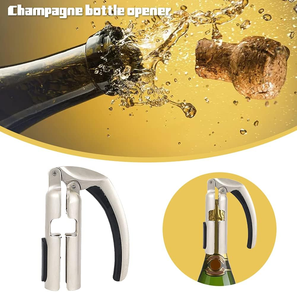 Hakuna Champagne Bottle Opener - Zinc Alloy Sparkling Wine Cork Puller - Bar Jar Cork Puller - Champagne Corkscrew -Kitchen Sparkling Wine Bottle Opener - Best Gift Accessories image number 6
