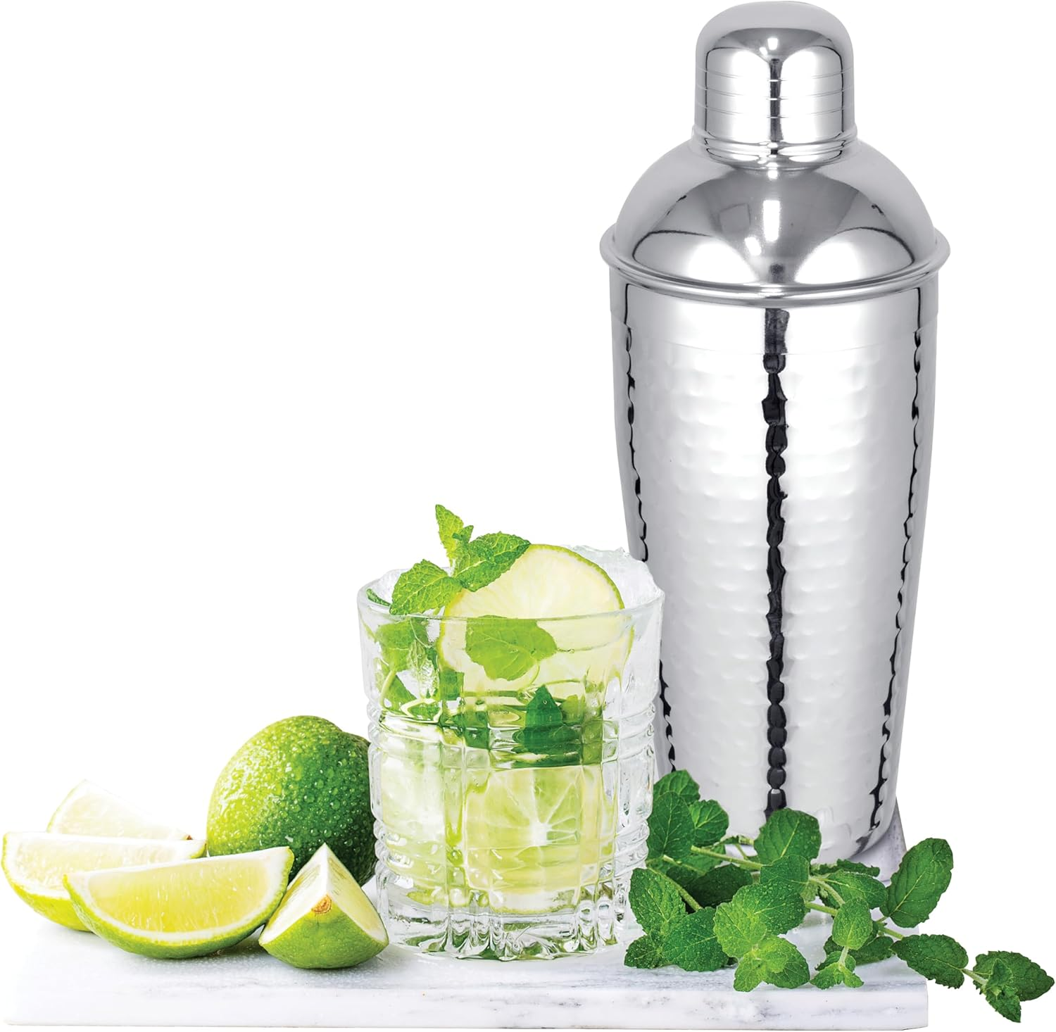 Avanti Providence Hammered Cocktail Shaker 750 Ml Capacity