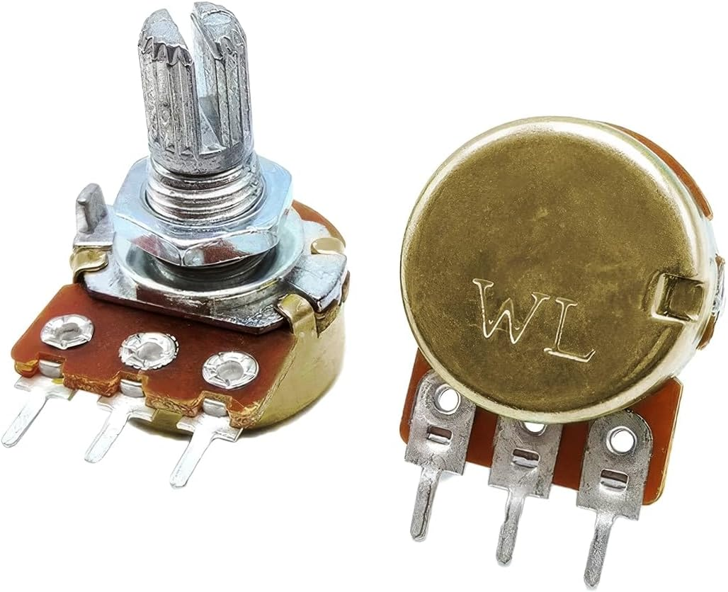 10K Ohm 3 Pin Linear Potentiometer WH148 B10K - Pack of 2 image number 1