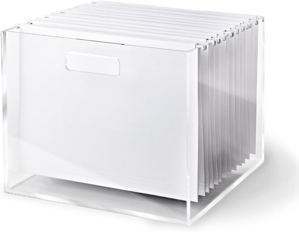 Russell+Hazel Acrylic File Sorter, Desktop File Collator for Office, Closet or Home, Clear Acrylic, 10" X 11.5" X 6.5", 5 Slots, (30790) image number 3