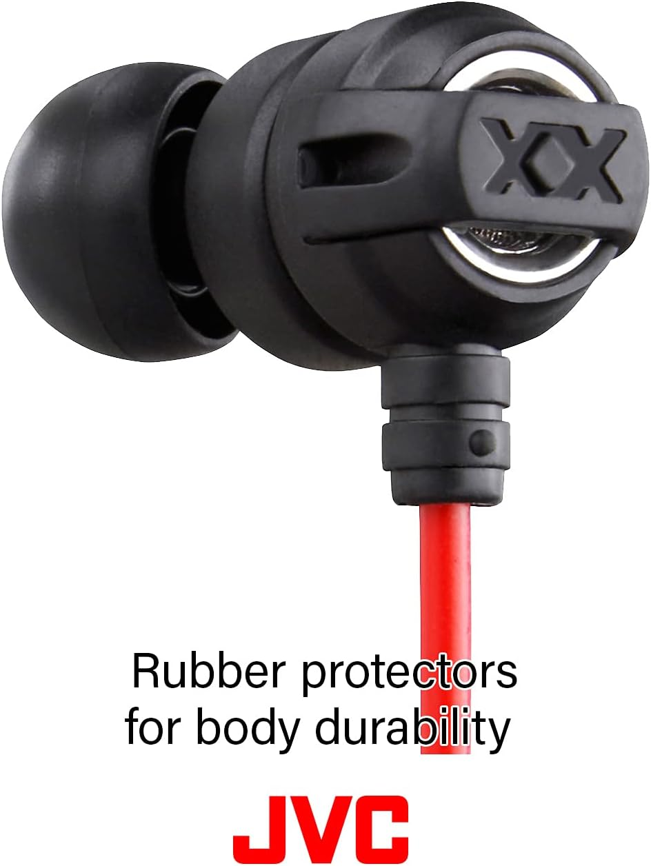 JVC HAFX1X Headphone Xtreme-Xplosivs,Black, Red