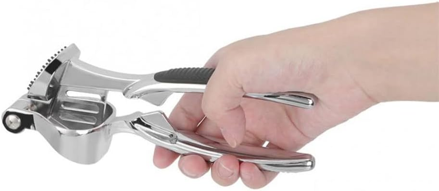 Garlic Grinder Press, Zinc Alloy Garlic Chopper Crusher Garlic Mincer Ginger Kitchen Gadget Garlic Presser image number 3