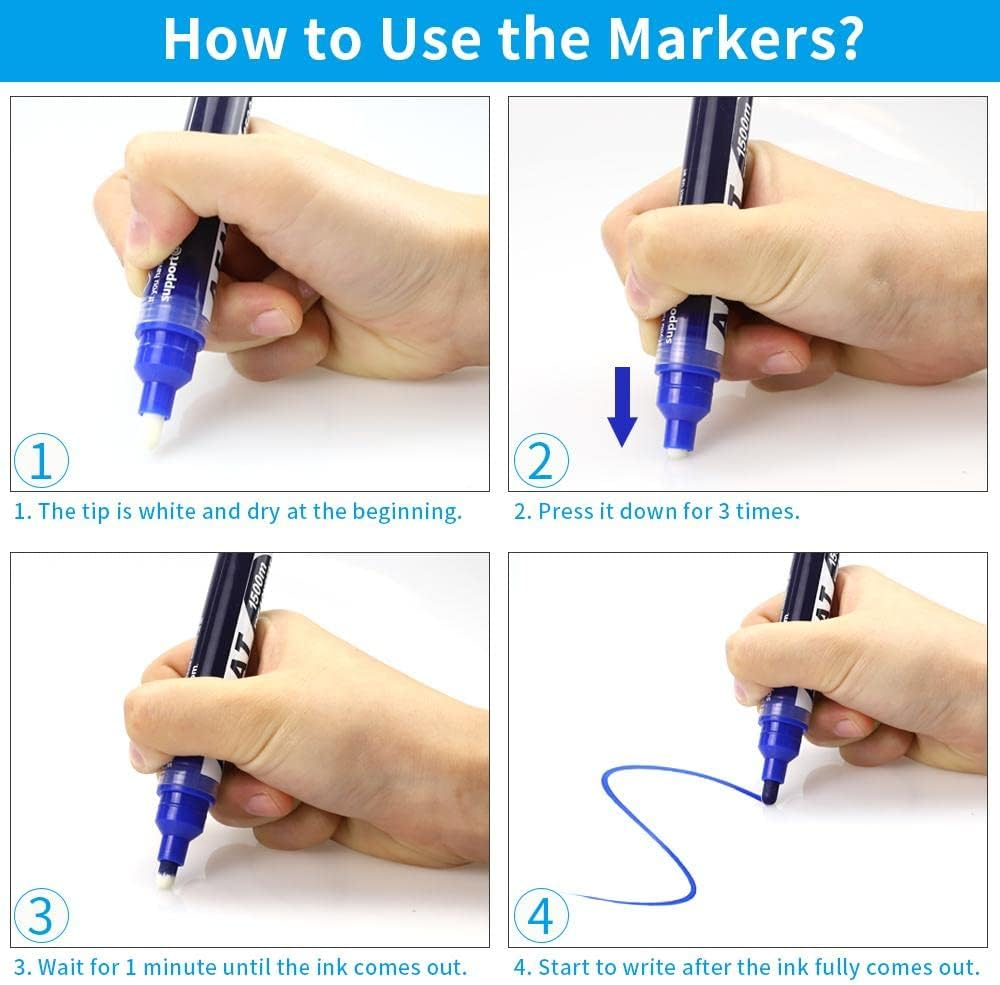 White Board Roll, Stick on White Boards for Wall, 1.5X11Ft Dry Erase Roll Peel and Stick, Stain Resistant, Super Sticky Whiteboard Sticker Wall Decal for Wall/Table/Door,3 Markers image number 2