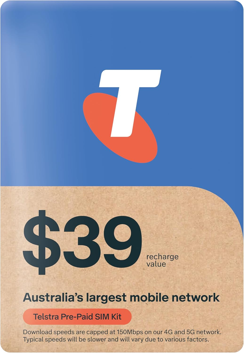 TELSTRA PREPAID $39 SIM KIT
