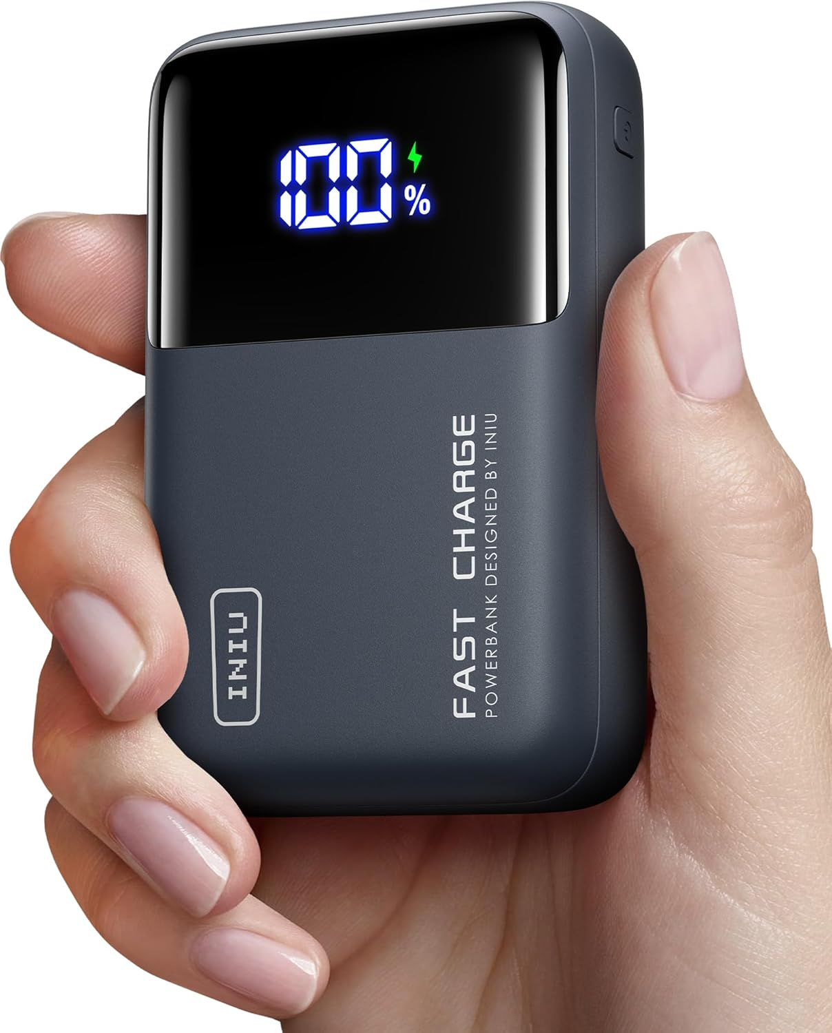 INIU 100W Power Bank, Mini Size 25000Mah High Capacity Laptop Portable Charger, USB C In&Out Tablet Powerbank, Smart Digital Display Phone Charger for Iphone 16 15, Samsung, Ipad, Macbook, Laptop Etc.