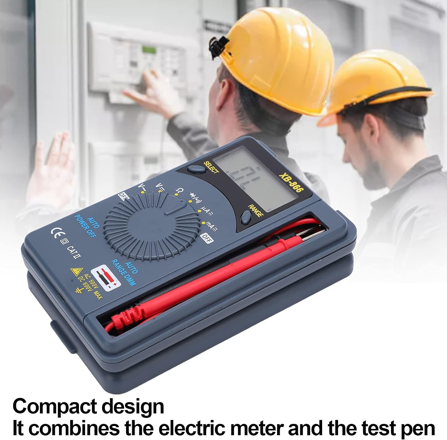 Voltage Tester, Pocket Small Size and Lightweight High Accuracy Multimeter for Measuring Voltage Resistance Current for Automotive image number 3