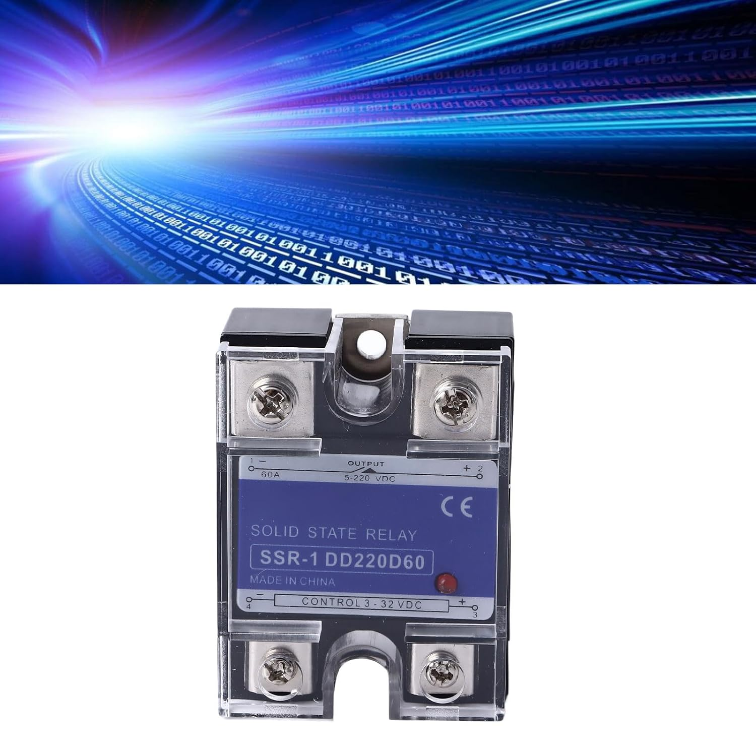 Relay, SSR Relay Compact Bolted Installation DC to DC Efficient Transmission for Control System (60A) image number 6