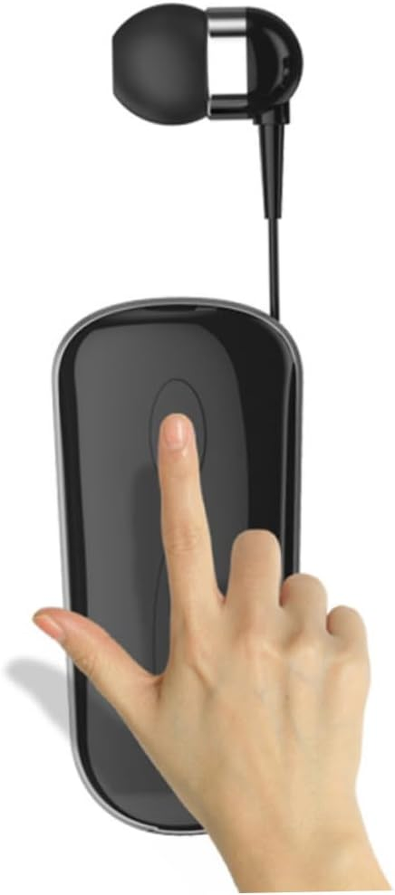 OSALADI Wireless Earbud Sports Headset Retractable Clip-On Design Lightweight Hands-Free for Daily Use and Outdoor Activities in Black image number 6